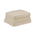 Sunset Trading Horizon Ottoman Slipcover Only Tan - 18 x 33 x 25 in. SU-117630SC-391084